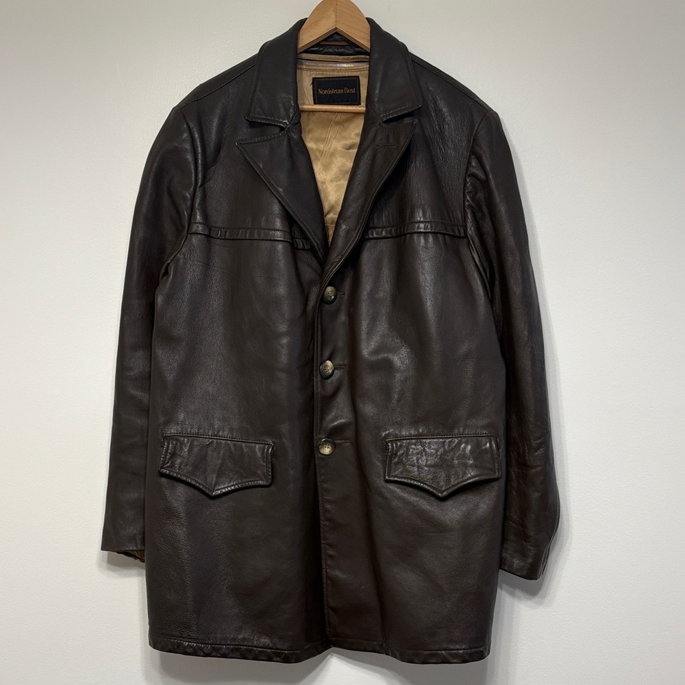Vintage Nordstrom Brown Leather Jacket